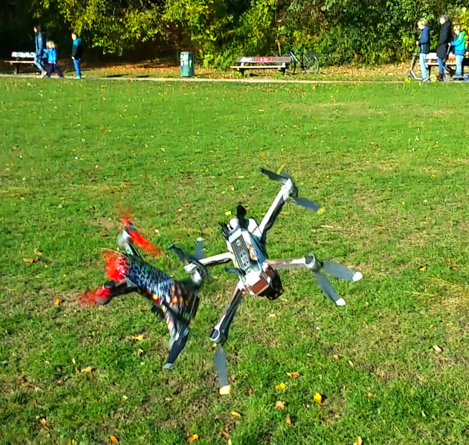 DJI Spark piggyback Mavicious Pro CRASH 03